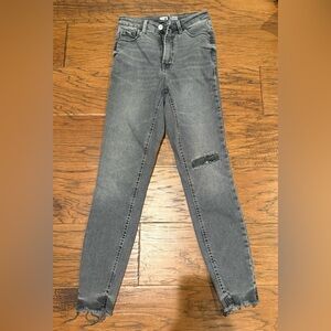 Old Navy Dark Gray Rockstar Super Skinny 360 Stretch Extra High Rise Jeans